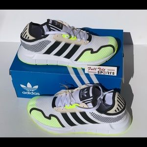 Adidas Swift Run X White/Solar Yellow Men's Size 9.5 (GZ9045) New In Box